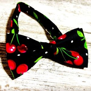 Cherry accessories fruit bow tie boys bow tie valentines bow tie valentines gift